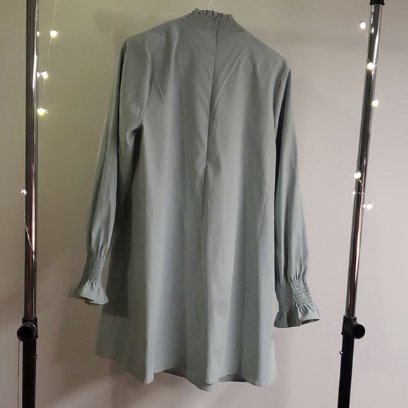 Nasty Gal High Neck Mini Dress Mint Size 10 - Picture 4 of 4